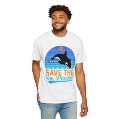 Save The Sea Pandas Comfort Colors Unisex Garment-Dyed T-shirt