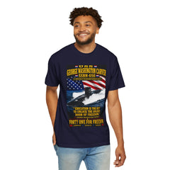 USS George Washington Carver SSBN-656 T-Shirt — "Education Is the Key to Unlock the Golden Door of Freedom"