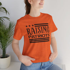 Raising Patriots Tee – Americana Stars & Stripes Family Pride T-Shirt