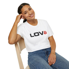 Love A Paw Unisex Softstyle T-Shirt