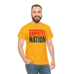 Amputee Nation Unisex Heavy Cotton Tee, Support Shirt, Gift for Amputees, Awareness Apparel, Casual Comfort Wear