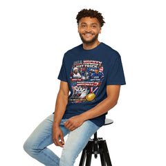Hockey Hat Trick T-Shirt — USA Men's, Women's & Paralympic Gold Tribute 2026