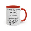 Life symphony mug, music lover gift, ceramic coffee mug, inspirational quote mug, white ceramic mug, 11oz mug, 15oz mug, musician gift, gift for composer, motivational mug, unique coffee mugs, custom quote mugs.