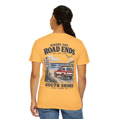 Where the Road Ends Long Island Unisex Garment-Dyed T-shirt