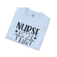 Nurse Life - Unisex Softstyle T-Shirt | Nurse Awareness,Medical Wear,Gift For Him,Scrubs Lover, RN, Hospital Staff Gift,Gift For Her