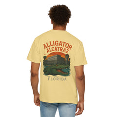 Alligator Alcatraz T-Shirt, Vintage Style Tee, Florida Souvenir Shirt, Unisex Graphic Top, Comfortable Casual Wear