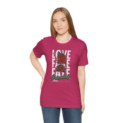 Positive Vibes Love Friendship Unisex Tee - LOVE FAKE FATE