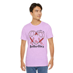 Phlebotomist Heart Butterflies Tee