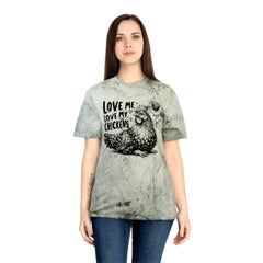 Love Me Love My Chickens Graphic Unisex Color Blast T-Shirt