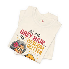 Wisdom Glitter Tee: Funny Gift for Dog Lovers, Mother's Day, Birthday, Casual Wear, Unisex Shirt