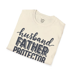 Husband Father Protector Hero Unisex Softstyle T-Shirt