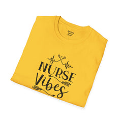 Nurse Vibes - Unisex Softstyle T-Shirt | Nurse Awareness, Medical Wear, Gift For Her, Scrubs Lover, Hospital Staff Gift, Registered Nurse,RN