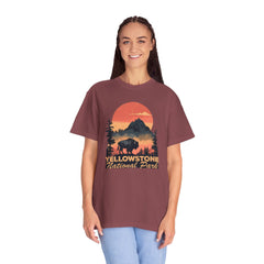 Yellowstone National Park Graphic, Comfort Colors Soft Relaxed Fit Unisex Garment-Dyed T-shirt