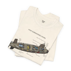 How Submarines Work Unisex Tee - Educational Graphic Shirt for Maritime Enthusiasts