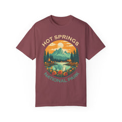 Hot Springs National Park Graphic, Comfort Colors Soft Relaxed Fit Unisex Garment-Dyed T-shirt