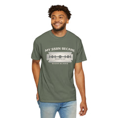 My SSBN Became Razor Blades Graphic Vintage Submarine Veteran Tee