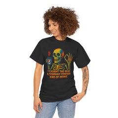Grateful Dead Inspired Sarcastic Skeleton Tee