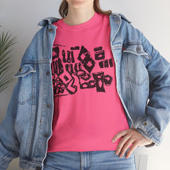 Abstract Artistic Unisex Cotton Tee - Unique Graphic Design, Casual Wear, Gifts for Art Lovers, Everyday Style, Eco-Friendly Fashion