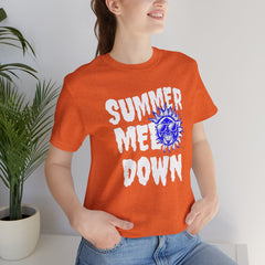 Summer Meltdown Graphic Tee — "Summer Melt Down" Sun Design