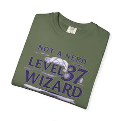 Level 37 Wizard T-Shirt — "Not a Nerd" THAC0 Survivor D&D Gamer Tee