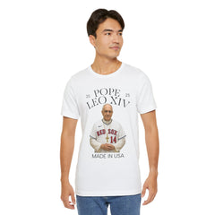 Pope Leo XIV Boston Red Sox Fan  Short Sleeve Tee - Made in USA