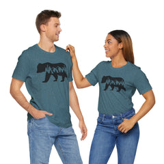Nature-Inspired Bear Graphic Tee, Outdoor Adventure Shirt, Wilderness Apparel, Hiking Gift, Unisex Nature T-Shirt