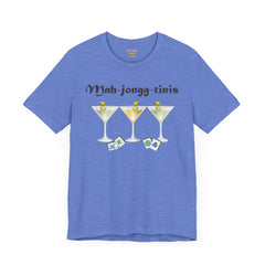 Mah-jongg-tinis  / Mahjong Martini graphics  / Unisex Jersey Short Sleeve Tee /  See Our Matching Tote Bags and Coffee Mugs