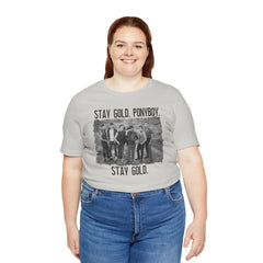 The Outsiders Shirt, Front and Back Images, Greasers Characters Shirt, Unisex Jersey Short Sleeve Tee
