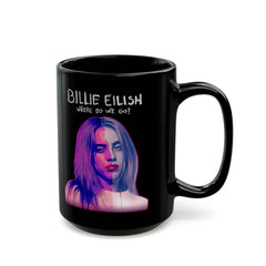 Billie Eilish Graphic - Black Mug (11oz, 15oz)