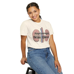 Nephrologist Bean Queen, Graphic Unisex Garment-Dyed T-shirt