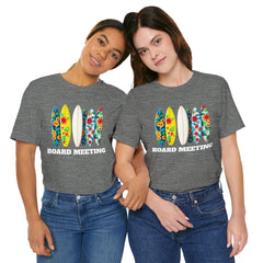 Surfboard Meeting Unisex Tee - Fun Beach Vibe for Summer Gatherings