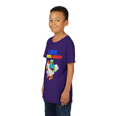 Youth I Love Chicken Jockey Tee - Fun Gamer T-Shirt for Kids