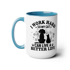 Cat slave mug, funny cat mug, gift for cat lover, crazy cat lady gift, pet owner gift, kitten lover mug, cat gift, animal lover present