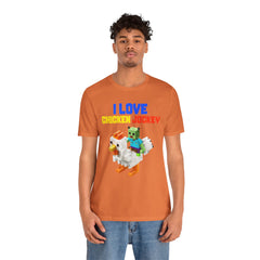 Video Game Movie I Love Chicken Jockey Tee - Unisex Short Sleeve T-Shirt