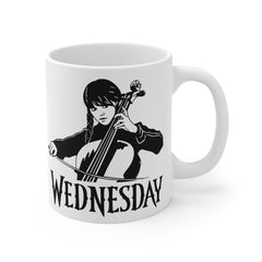 Wednesday Addams - Ceramic Mugs (11oz\15oz\20oz) | Pop Culture | Addams Family | Fan Gift | Gift For Her | Gothic Style Mug | Creepy Comedy