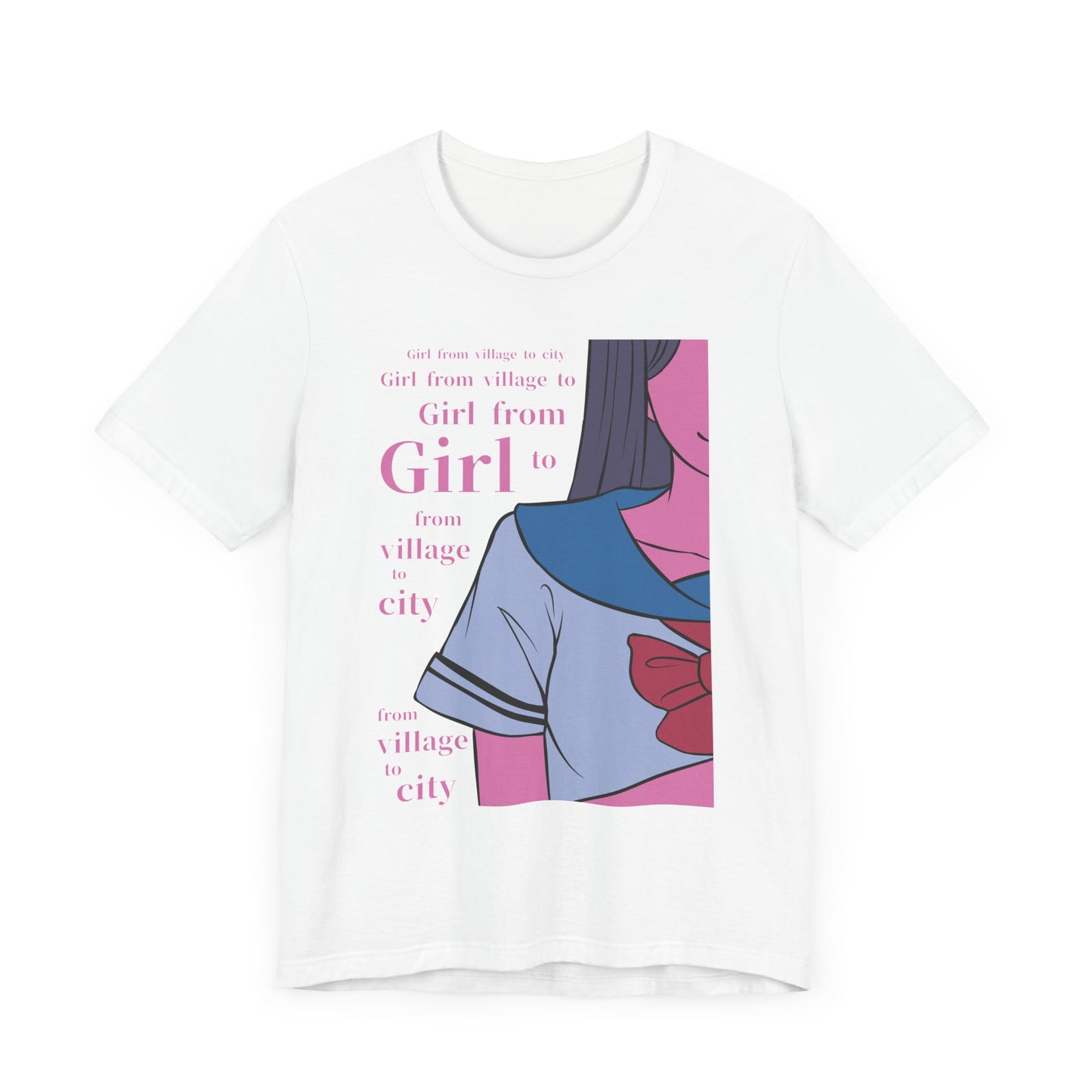 Anime Girl Art - Unisex Jersey Short Sleeve Tee