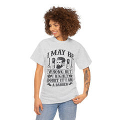 Humorous Barber Tee, Funny Barber Gifts, Unisex Cotton Shirt, Barber Appreciation, Father's Day Gift Tee, Hair Stylist T-Shirt