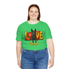 Personalized Love Your Dog T-Shirt — Designed with your dogs name and picture Graphic Tee