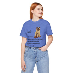 Cat Sociopath Defintion - Unisex Jersey Short Sleeve Tee