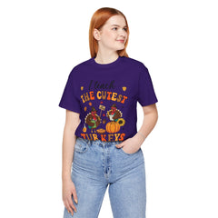 I Teach The Cutest Turkeys Teacher Appreciation T-Shirt