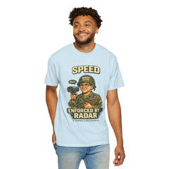 Speed Enforced By Radar T-Shirt — MASH 4077 Retro Traffic Cop Graphic Tee