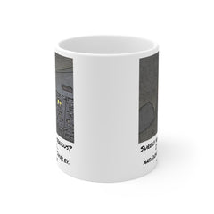 Airplane Movie Quote Mug, Leslie Nielsen Quote