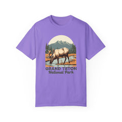 Grand Teton National Park Graphic, Comfort Colors Soft Relaxed Fit Unisex Garment-Dyed T-shirt