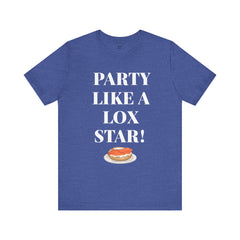 Funny Jewish Humor Party Like A Lox Star Graphic Tee