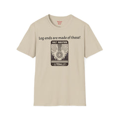 Leg Amputee Humor - Unisex Softstyle T-Shirt / Running a Marathon / One Leg Humor / Awards Medal / Funny Story / One Leg Warrior