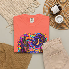Mystical Psychedelic Moonlit Forest T-Shirt