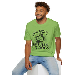 Dog Lover Life Goal Pet ALL The Dogs T-Shirt