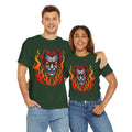 Flaming Fire Vampire - Graphic Unisex Heavy Cotton Tee