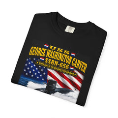 USS George Washington Carver SSBN-656 T-Shirt — "Education Is the Key to Unlock the Golden Door of Freedom"