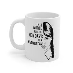 Wednesday Addams - Ceramic Mugs (11oz\15oz\20oz) | Pop Culture | Addams Family | Fan Gift | Gift For Her | Gothic Style Mug | Creepy Comedy